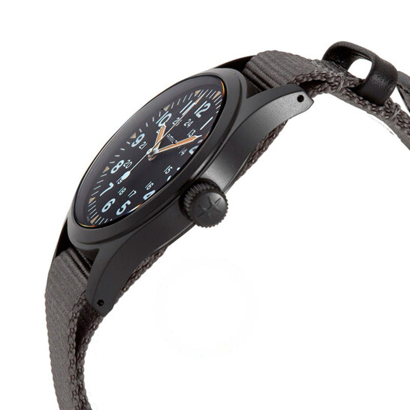 Relógio Corda de campo cáqui mostrador preto 38 mm - Mercado de Luxo - O Maior E-Commerce de Bens, Produtos e Serviços de Luxo do Brasil.