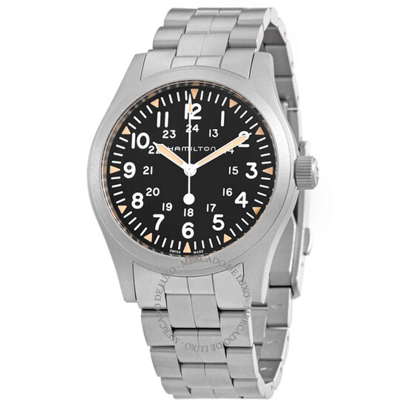 Relógio Corda de campo cáqui mostrador preto 42 mm - Mercado de Luxo - O Maior E-Commerce de Bens, Produtos e Serviços de Luxo do Brasil.