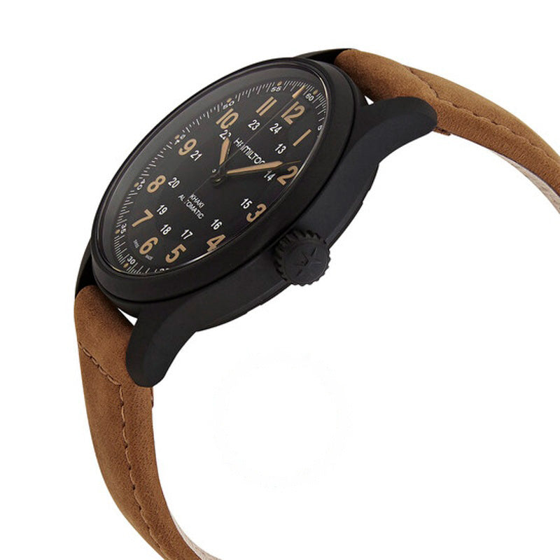 Relógio Khaki Field Automático Mostrador Preto 42 mm - Mercado de Luxo - O Maior E-Commerce de Bens, Produtos e Serviços de Luxo do Brasil.