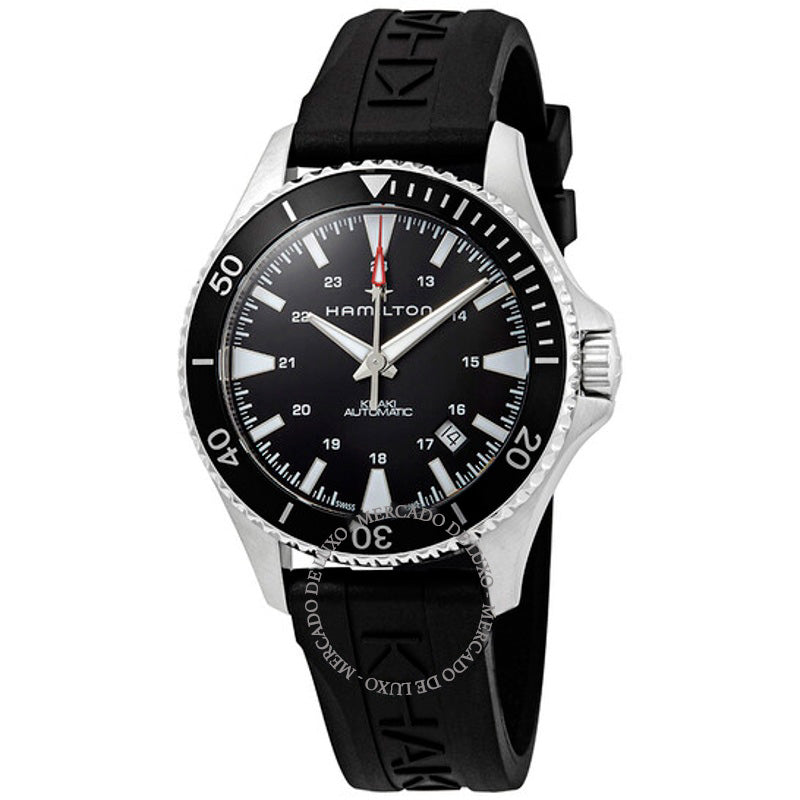 Relógio Khaki Navy Automático Mostrador Preto 40 mm - Mercado de Luxo - O Maior E-Commerce de Bens, Produtos e Serviços de Luxo do Brasil.