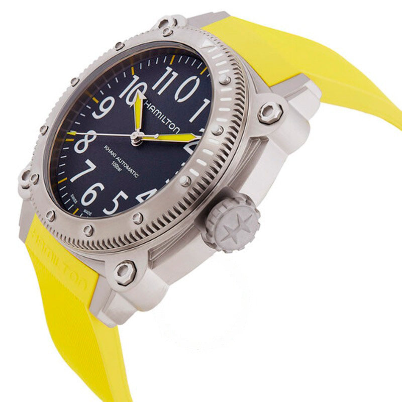 Relógio Khaki Navy Automático Mostrador Preto 46 mm - Mercado de Luxo - O Maior E-Commerce de Bens, Produtos e Serviços de Luxo do Brasil.