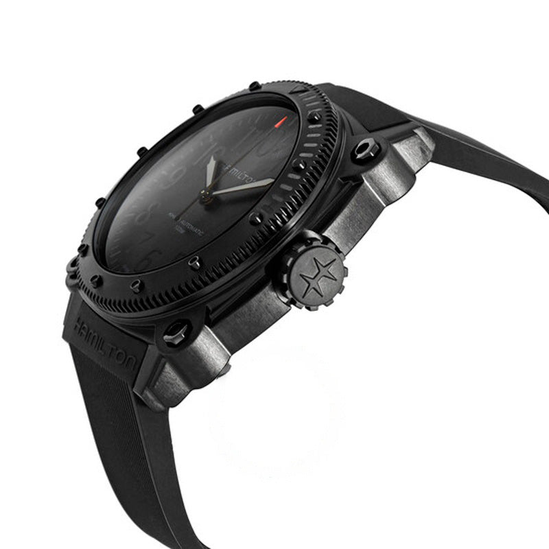 Relógio Khaki Navy Automático Mostrador Preto 46 mm - Mercado de Luxo - O Maior E-Commerce de Bens, Produtos e Serviços de Luxo do Brasil.
