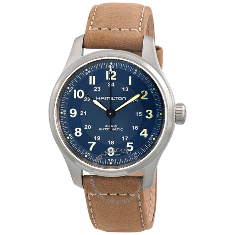 Relógio Khaki Field Automático Mostrador Azul 42 mm - Mercado de Luxo - O Maior E-Commerce de Bens, Produtos e Serviços de Luxo do Brasil.