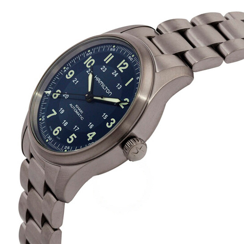 Relógio Khaki Field Automático Mostrador Azul 38 mm - Mercado de Luxo - O Maior E-Commerce de Bens, Produtos e Serviços de Luxo do Brasil.