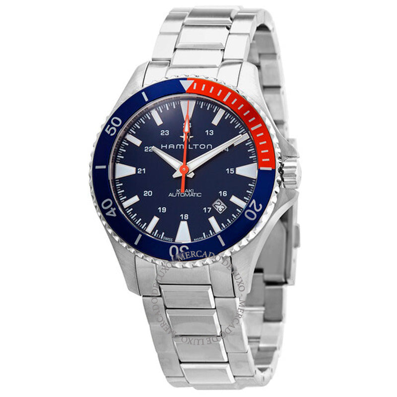 Relógio Khaki Navy Automático Mostrador Azul 40 mm - Mercado de Luxo - O Maior E-Commerce de Bens, Produtos e Serviços de Luxo do Brasil.