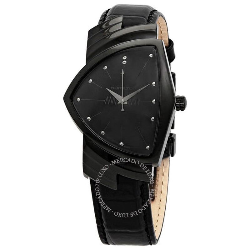 Relógio Ventura Quartz Mostrador Preto  - Mercado de Luxo - O Maior E-Commerce de Bens, Produtos e Serviços de Luxo do Brasil.