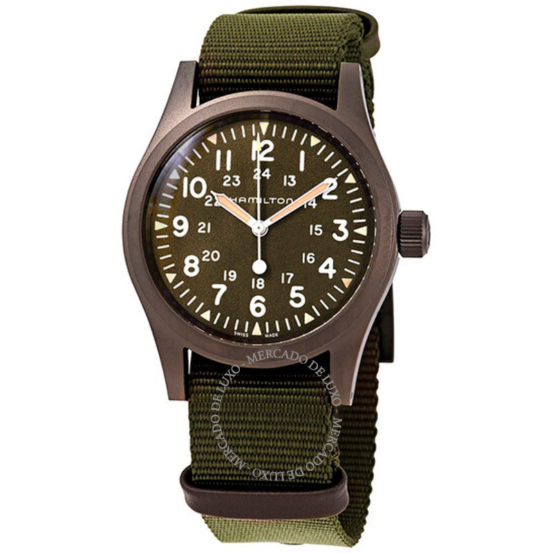 Relógio Khaki Field Hand Wound 38 mm - Mercado de Luxo - O Maior E-Commerce de Bens, Produtos e Serviços de Luxo do Brasil.