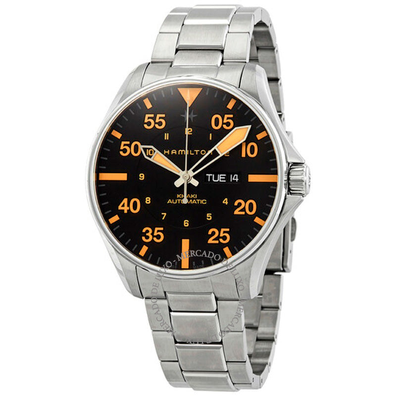Relógio Pilot cáqui com mostrador preto 46 mm - Mercado de Luxo - O Maior E-Commerce de Bens, Produtos e Serviços de Luxo do Brasil.
