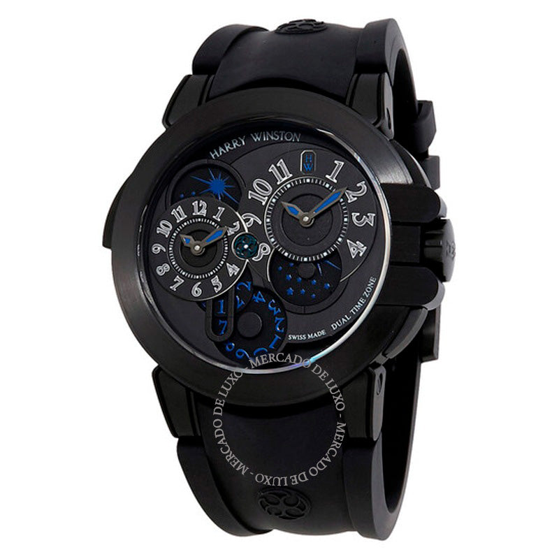 Relógio Ocean Dual Time Automático Mostrador Opalien Preto 44 mm - Mercado de Luxo - O Maior E-Commerce de Bens, Produtos e Serviços de Luxo do Brasil.