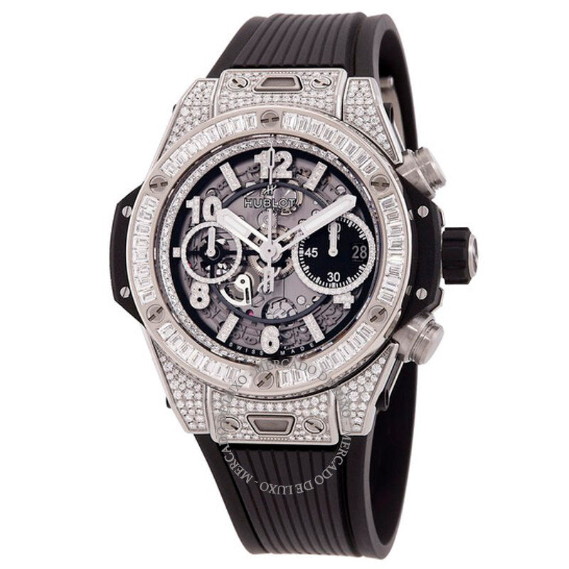 Relógio Big Bang Unico Titanium Jewellery Cronógrafo Automático Mostrador Cinza Diamante 42 mm - Mercado de Luxo - O Maior E-Commerce de Bens, Produtos e Serviços de Luxo do Brasil.