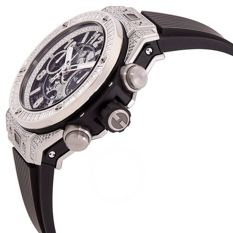 Relógio Big Bang Unico Titanium Jewellery Cronógrafo Automático Mostrador Cinza Diamante 42 mm - Mercado de Luxo - O Maior E-Commerce de Bens, Produtos e Serviços de Luxo do Brasil.