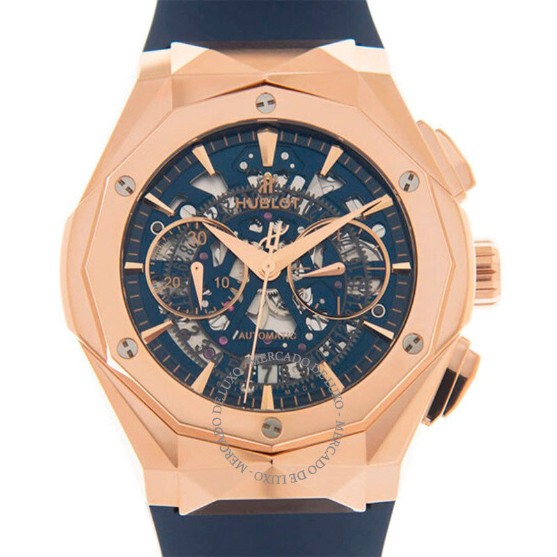 Relógio Classic FusionAaerofusion Orlinski Cronógrafo Automático Mostrador Azul 45 mm - Mercado de Luxo - O Maior E-Commerce de Bens, Produtos e Serviços de Luxo do Brasil.