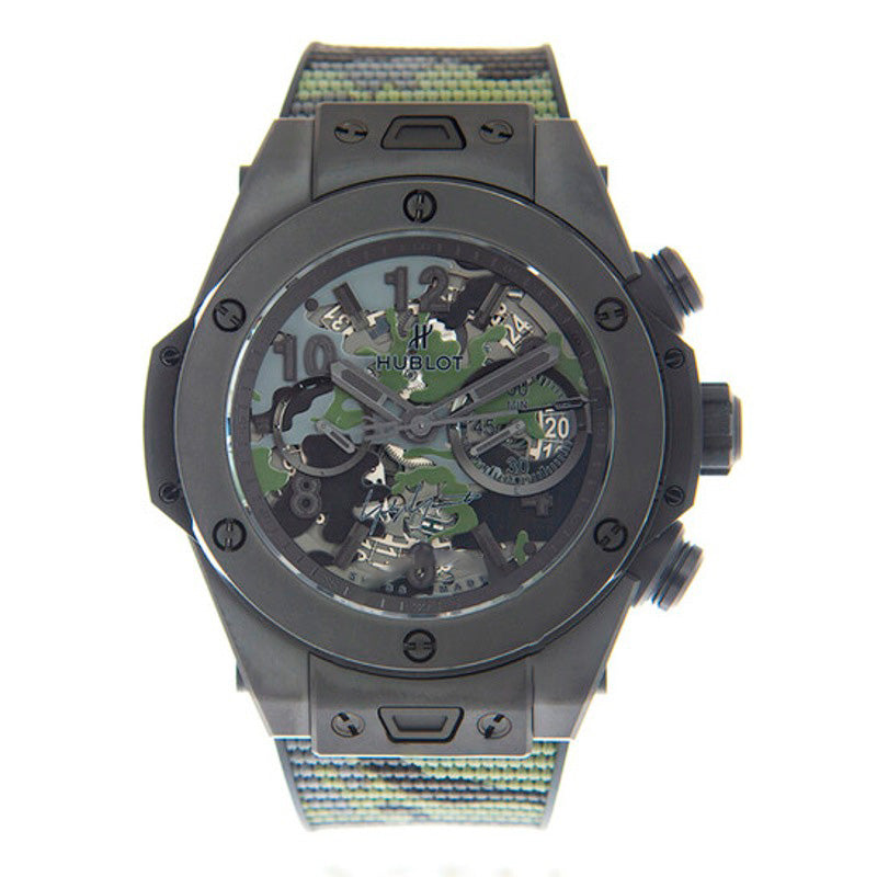 Relógio Big Bang Camo Yohji Yamamoto Cronógrafo Automático Mostrador Verde 45 mm - Mercado de Luxo - O Maior E-Commerce de Bens, Produtos e Serviços de Luxo do Brasil.