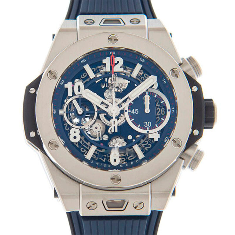 Relógio Big Bang Unico Titanium Chronograph Automático Mostrador Azul 42 mm - Mercado de Luxo - O Maior E-Commerce de Bens, Produtos e Serviços de Luxo do Brasil.