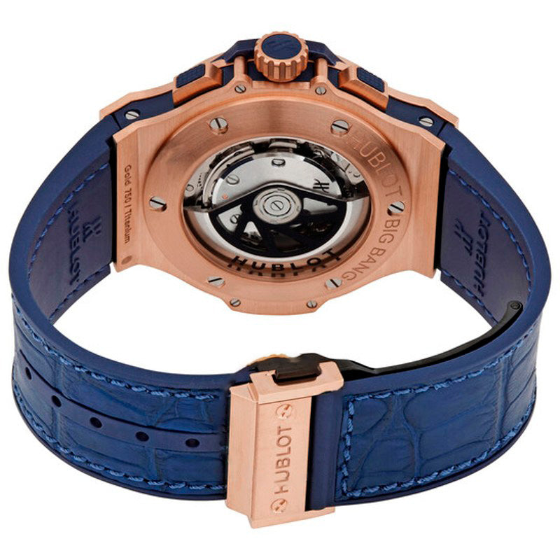 Relógio Big Bang 18k ouro rosa cronógrafo automático mostrador azul 44 mm - Mercado de Luxo - O Maior E-Commerce de Bens, Produtos e Serviços de Luxo do Brasil.