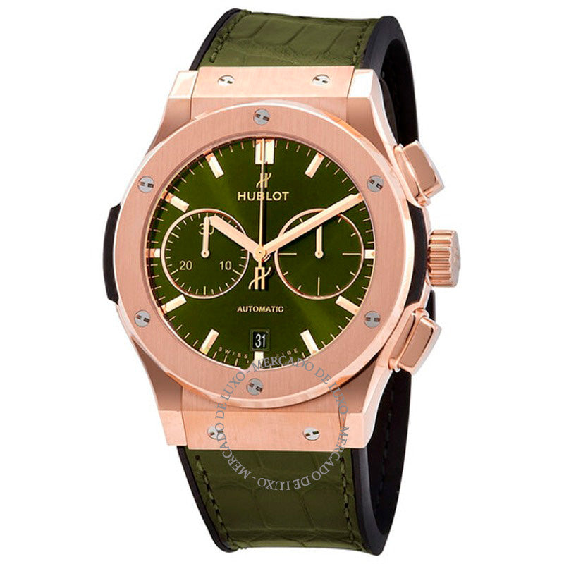 Relógio Cronógrafo Classic Fusion Automático Mostrador Sunray Verde 45 mm - Mercado de Luxo - O Maior E-Commerce de Bens, Produtos e Serviços de Luxo do Brasil.