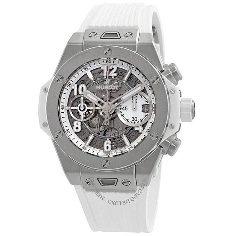 Relógio Big Bang Unico Titanium White Chronograph Automático 42 mm - Mercado de Luxo - O Maior E-Commerce de Bens, Produtos e Serviços de Luxo do Brasil.