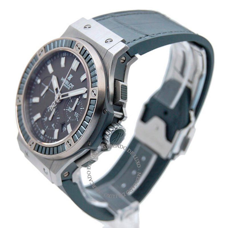 Relógio Big Bang Earl Grey Gummy Alligator Strap Automático 44 mm - Mercado de Luxo - O Maior E-Commerce de Bens, Produtos e Serviços de Luxo do Brasil.