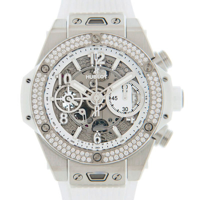 Relógio Big Bang Cronógrafo Automático Mostrador Prateado com Diamantes 42 mm - Mercado de Luxo - O Maior E-Commerce de Bens, Produtos e Serviços de Luxo do Brasil.