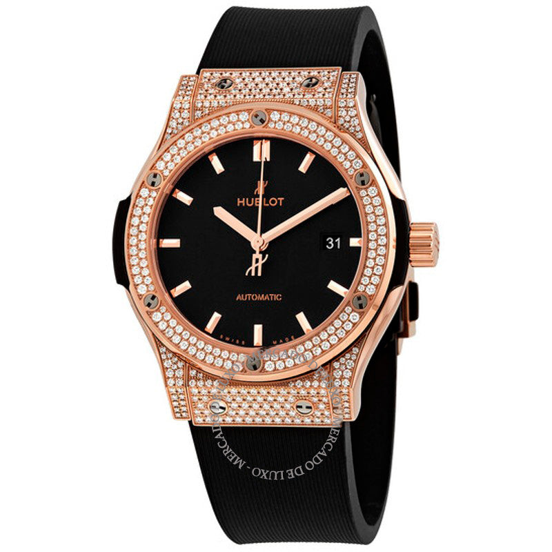 Relógio Classic Fusion Ouro Rosa 18K Automático Mostrador Preto 42 mm - Mercado de Luxo - O Maior E-Commerce de Bens, Produtos e Serviços de Luxo do Brasil.