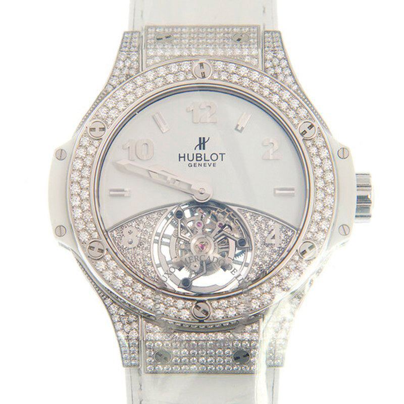 Relógio BIG BANG Tourbillon Corda Manual Diamante Mostrador Branco 41 mm - Mercado de Luxo - O Maior E-Commerce de Bens, Produtos e Serviços de Luxo do Brasil.