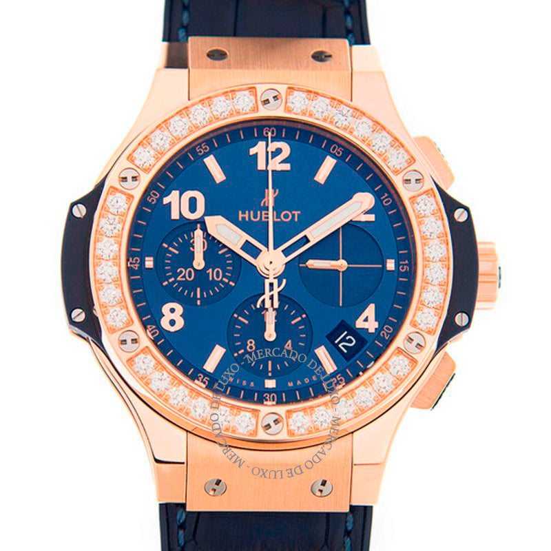 Relógio Big Bang Cronógrafo Automático Diamante Mostrador Azul  - Mercado de Luxo - O Maior E-Commerce de Bens, Produtos e Serviços de Luxo do Brasil.
