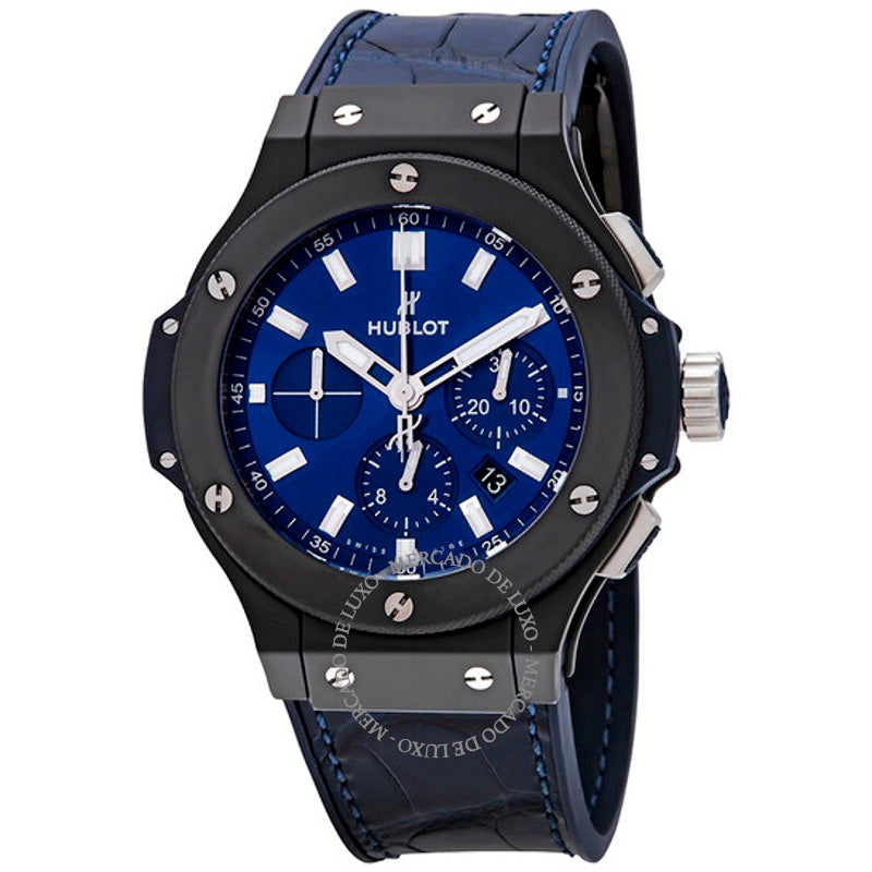 Relógio Big Bang Cronógrafo Automático Mostrador Blue Sunray 44 mm - Mercado de Luxo - O Maior E-Commerce de Bens, Produtos e Serviços de Luxo do Brasil.