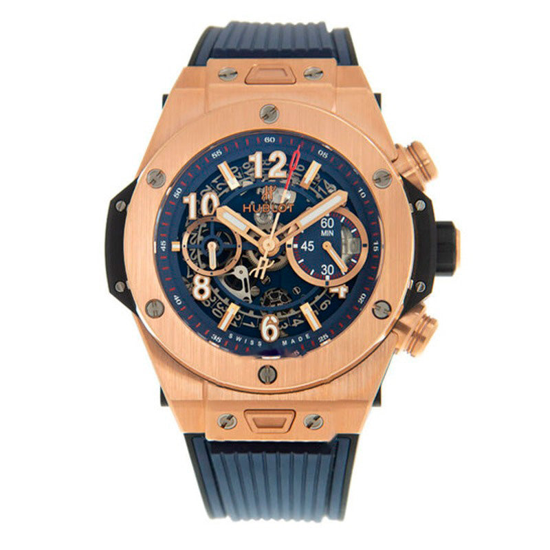 Relógio Unico Big Bang Cronógrafo Automático Mostrador Azul 45 mm - Mercado de Luxo - O Maior E-Commerce de Bens, Produtos e Serviços de Luxo do Brasil.