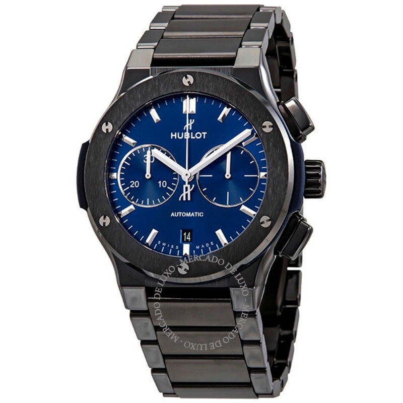 Relógio Cronógrafo Automático Classic Fusion Mostrador Azul 45 mm - Mercado de Luxo - O Maior E-Commerce de Bens, Produtos e Serviços de Luxo do Brasil.
