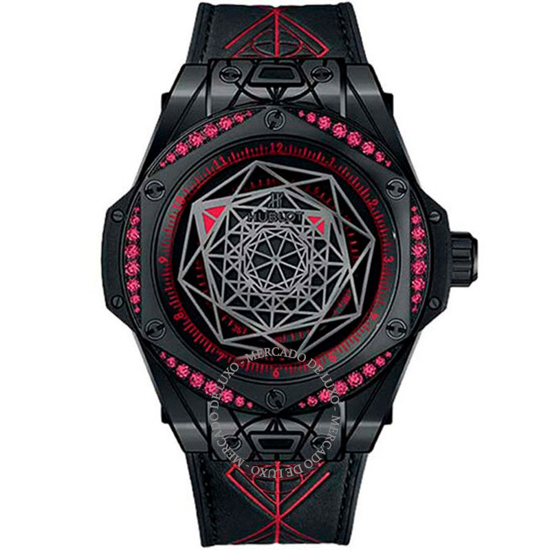 Relógio Big Bang 39 Sang Bleu Vermelho Automático Mostrador Preto 39 mm - Mercado de Luxo - O Maior E-Commerce de Bens, Produtos e Serviços de Luxo do Brasil.