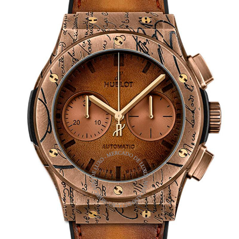 Relógio Cronógrafo Classic Fusion Bertuli Mostrador Marrom 45 mm - Mercado de Luxo - O Maior E-Commerce de Bens, Produtos e Serviços de Luxo do Brasil.