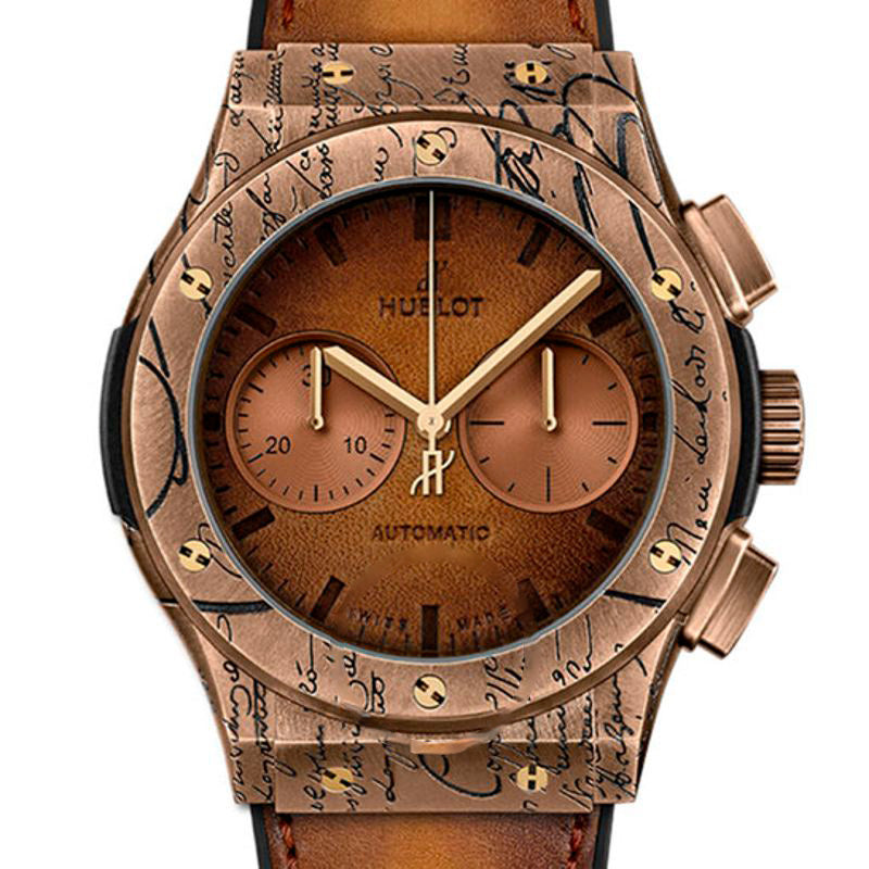 Relógio Cronógrafo Classic Fusion Bertuli Mostrador Marrom 45 mm - Mercado de Luxo - O Maior E-Commerce de Bens, Produtos e Serviços de Luxo do Brasil.