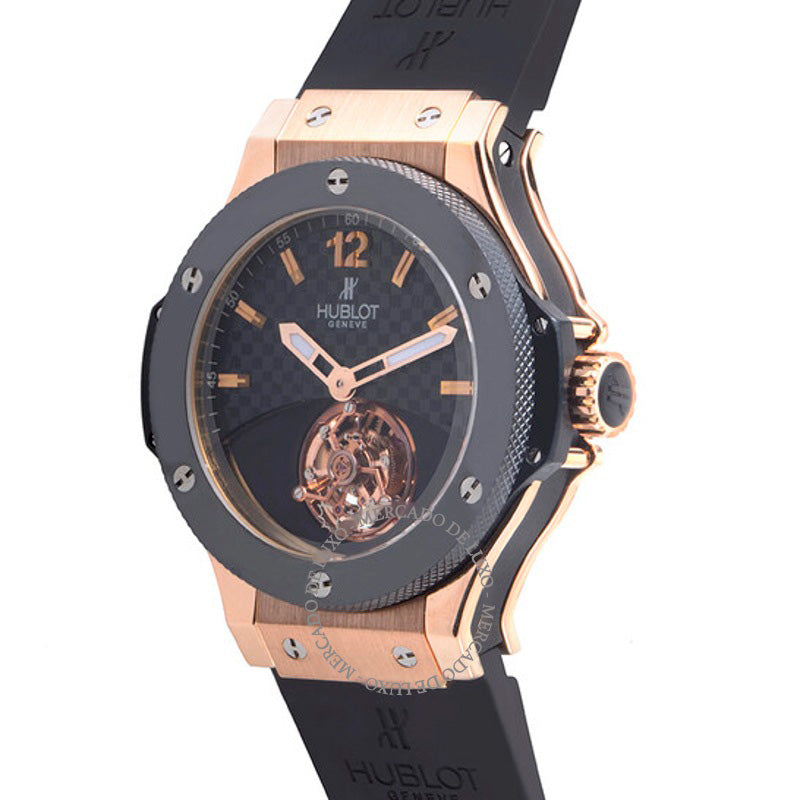 Relógio Tourbillon Solo Bang Mostrador em Fibra de Carbono Preto 44 mm - Mercado de Luxo - O Maior E-Commerce de Bens, Produtos e Serviços de Luxo do Brasil.