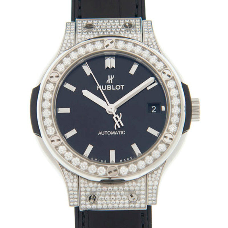 Relógio Fusão Clássica Automática Diamante Mostrador Preto 38 mm - Mercado de Luxo - O Maior E-Commerce de Bens, Produtos e Serviços de Luxo do Brasil.