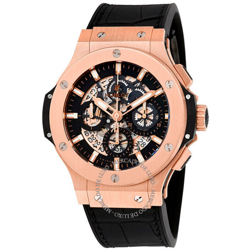 Relógio Big Bang Aero Bang Gold 44mm Borracha Preta 44 mm - Mercado de Luxo - O Maior E-Commerce de Bens, Produtos e Serviços de Luxo do Brasil.