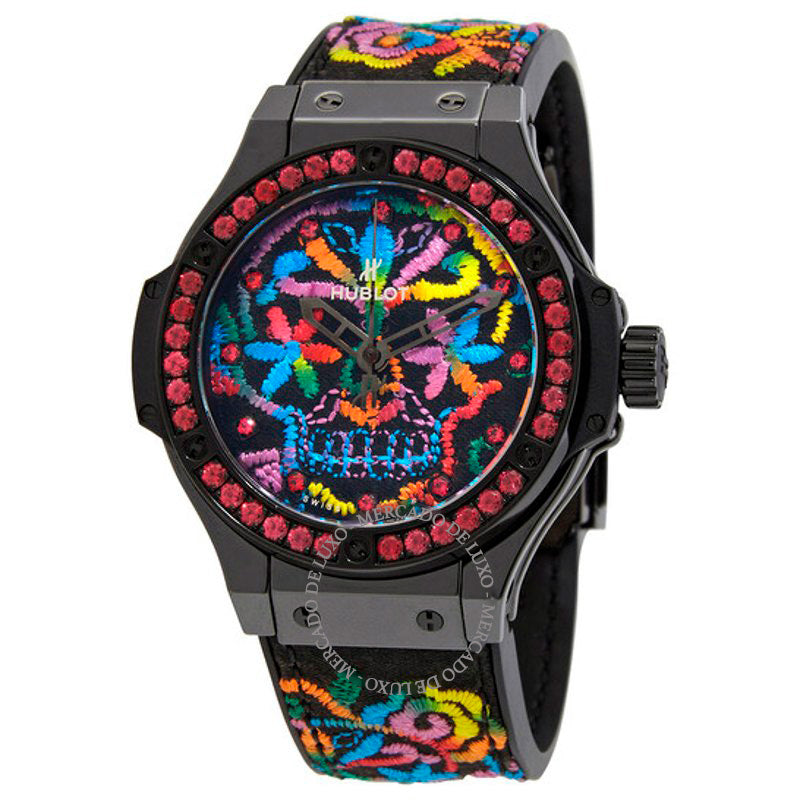 Relógio Big Bang Broderie Sugar Skull Automático 41 mm - Mercado de Luxo - O Maior E-Commerce de Bens, Produtos e Serviços de Luxo do Brasil.