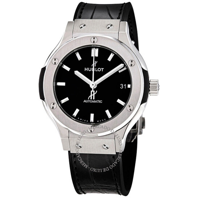 Relógio Fusão Clássica Automática Mostrador Preto Fosco 38 mm - Mercado de Luxo - O Maior E-Commerce de Bens, Produtos e Serviços de Luxo do Brasil.
