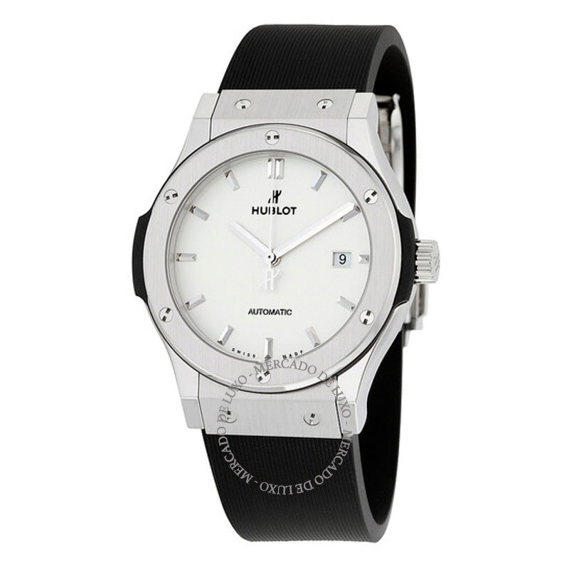 Relógio Fusão Clássica Mostrador Automático Branco 42 mm - Mercado de Luxo - O Maior E-Commerce de Bens, Produtos e Serviços de Luxo do Brasil.