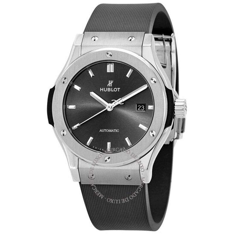 Relógio Fusão Clássica Automática Mostrador Preto 42 mm - Mercado de Luxo - O Maior E-Commerce de Bens, Produtos e Serviços de Luxo do Brasil.