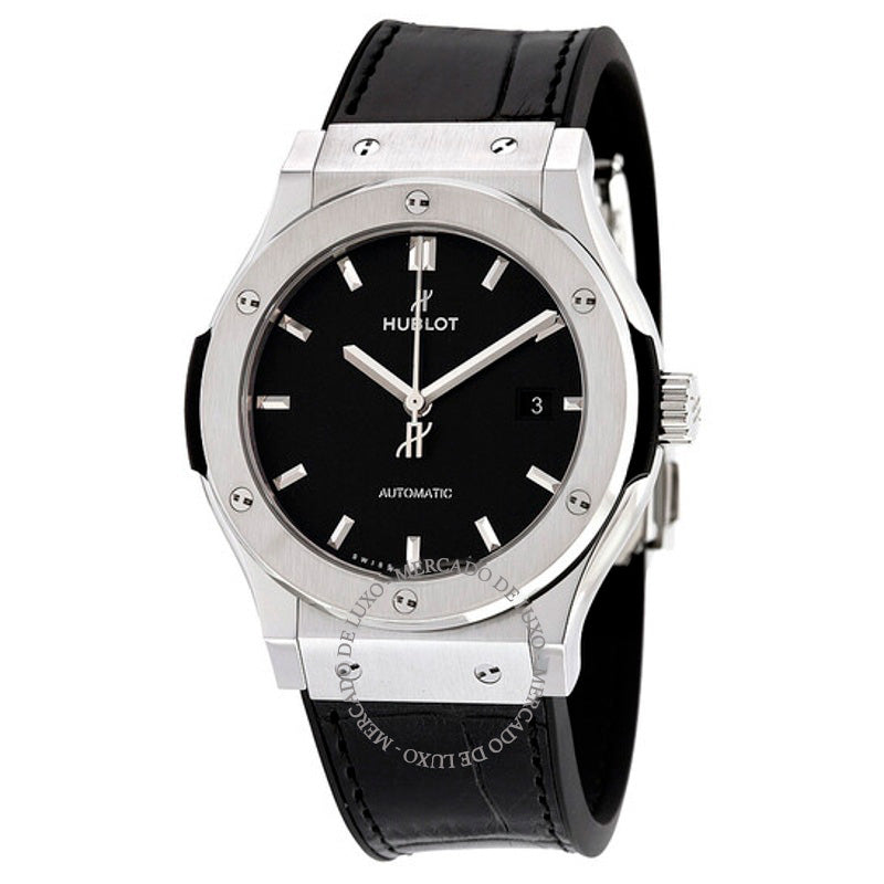 Relógio Fusão Clássica Automática Mostrador Preto 42 mm - Mercado de Luxo - O Maior E-Commerce de Bens, Produtos e Serviços de Luxo do Brasil.