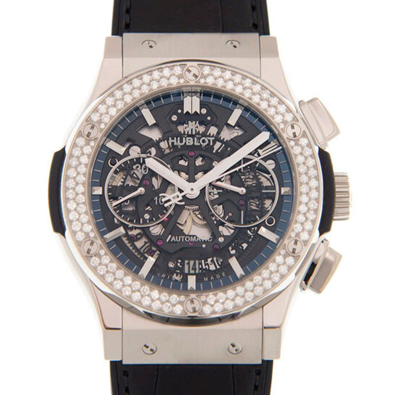 Relógio Mostrador esqueleto preto clássico Fusion 45 mm - Mercado de Luxo - O Maior E-Commerce de Bens, Produtos e Serviços de Luxo do Brasil.