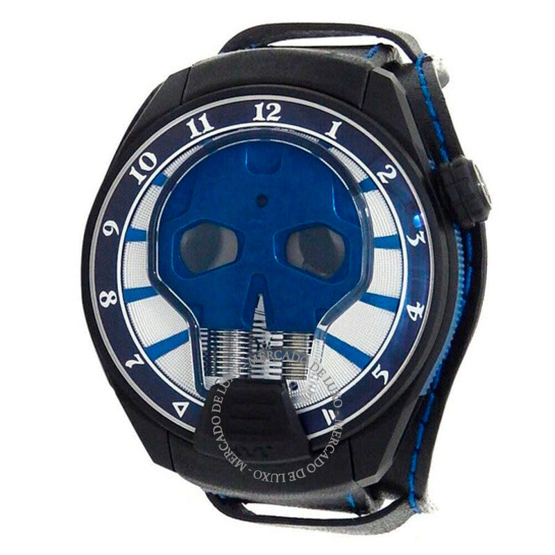Relógio Caveira Axl Rose Hand Wind Mostrador Azul 51 mm - Mercado de Luxo - O Maior E-Commerce de Bens, Produtos e Serviços de Luxo do Brasil.