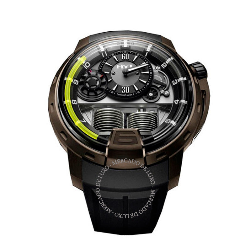 Relógio H1 Titânio e Bronze Mostrador Preto 48 mm - Mercado de Luxo - O Maior E-Commerce de Bens, Produtos e Serviços de Luxo do Brasil.