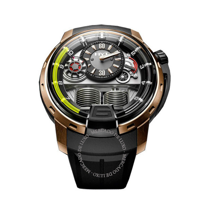 Relógio H1 Black DLC Ouro Rosa Mostrador Preto 48 mm - Mercado de Luxo - O Maior E-Commerce de Bens, Produtos e Serviços de Luxo do Brasil.