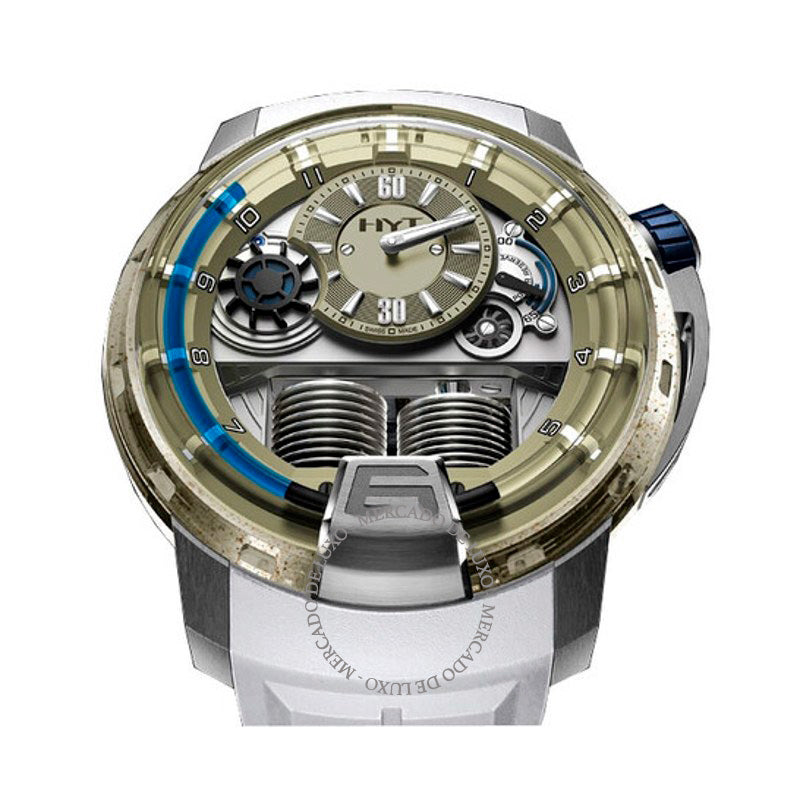 Relógio H1 Sand Barth Borracha Branca 48 mm - Mercado de Luxo - O Maior E-Commerce de Bens, Produtos e Serviços de Luxo do Brasil.