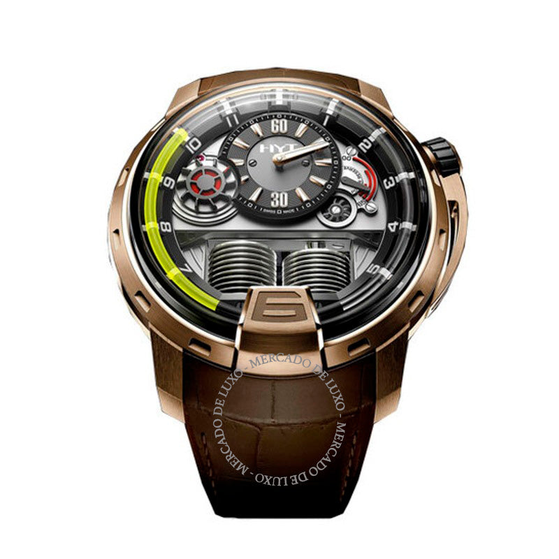 Relógio H1 Ouro Rosa Mostrador Preto 48 mm - Mercado de Luxo - O Maior E-Commerce de Bens, Produtos e Serviços de Luxo do Brasil.
