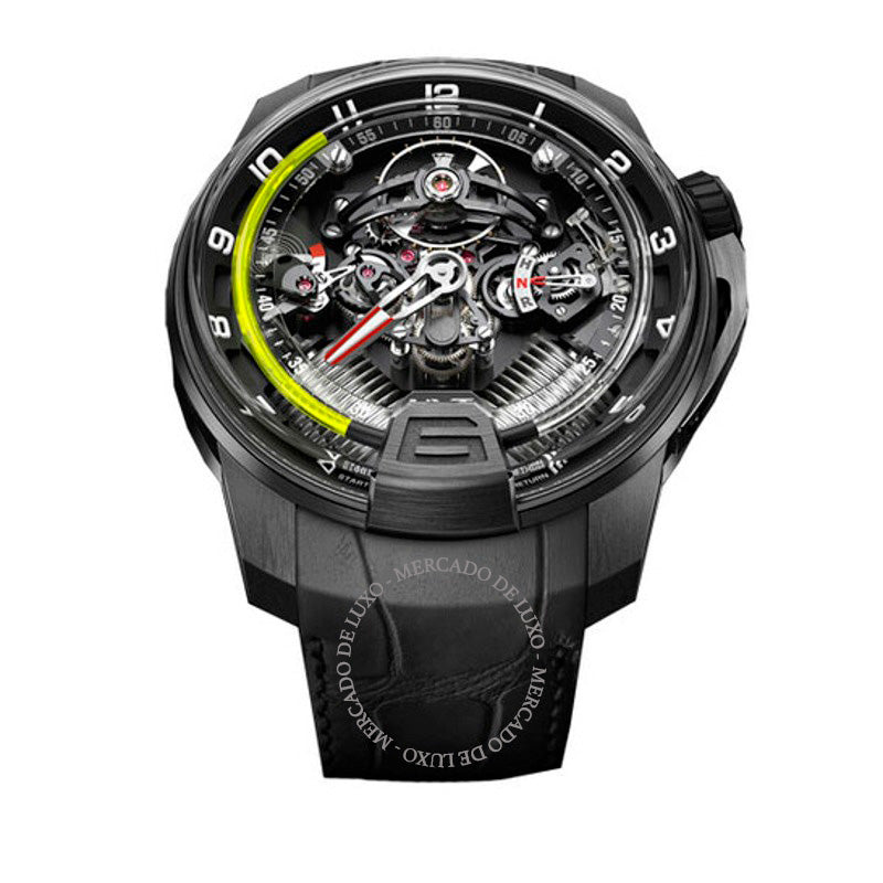 Relógio H1 Ouro Rosa Mostrador Preto 48 mm - Mercado de Luxo - O Maior E-Commerce de Bens, Produtos e Serviços de Luxo do Brasil.