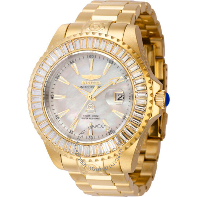 Relógio Cruiseline Exclusive at Sea Automático Mostrador Branco Cristal 47 mm - Mercado de Luxo - O Maior E-Commerce de Bens, Produtos e Serviços de Luxo do Brasil.