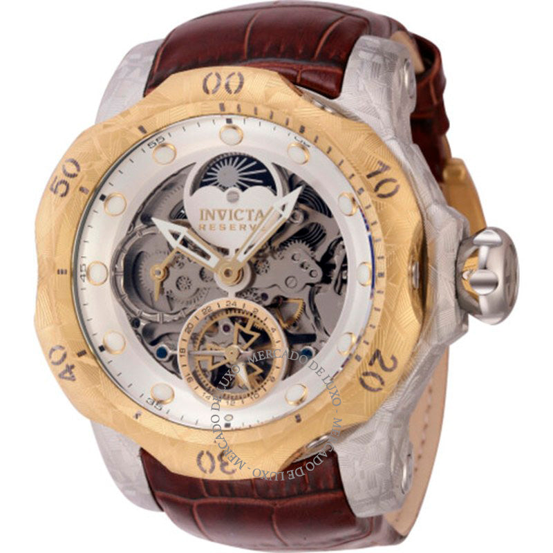 Relógio Reserve Venom Automático Dia-Noite Mostrador Prateado 53 mm - Mercado de Luxo - O Maior E-Commerce de Bens, Produtos e Serviços de Luxo do Brasil.