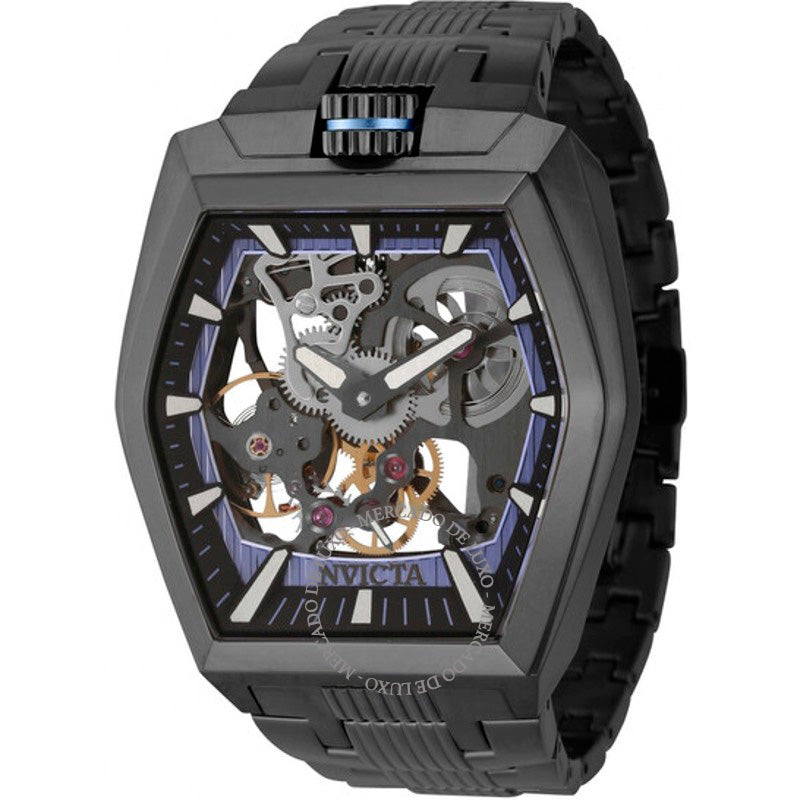Relógio Akula Hand Wind Mostrador Azul Metálico e Preto 48 mm - Mercado de Luxo - O Maior E-Commerce de Bens, Produtos e Serviços de Luxo do Brasil.